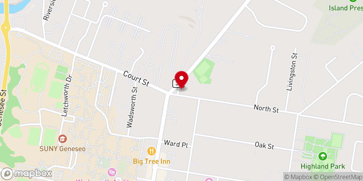 Map showing location of St Mary Catholic Church