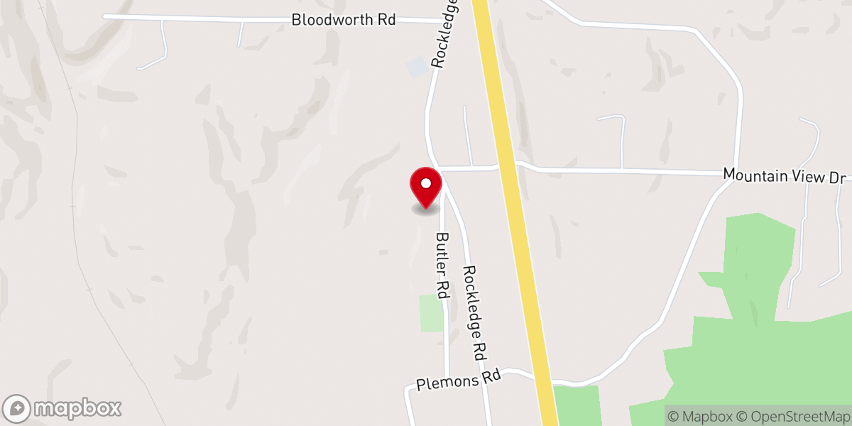 Map showing location of Rockledge Terrace Wedding & Events