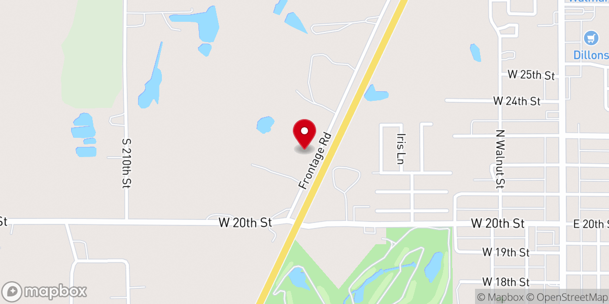 Map showing location of Victory Life Church