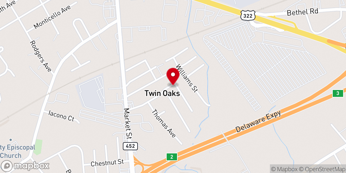 Map showing location of Pentecostal House of Prayer