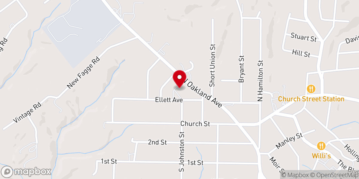 Map showing location of United in Christ Ministries