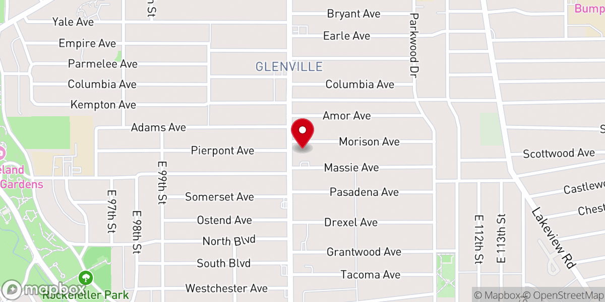 Map showing location of Cleveland Church of Christ