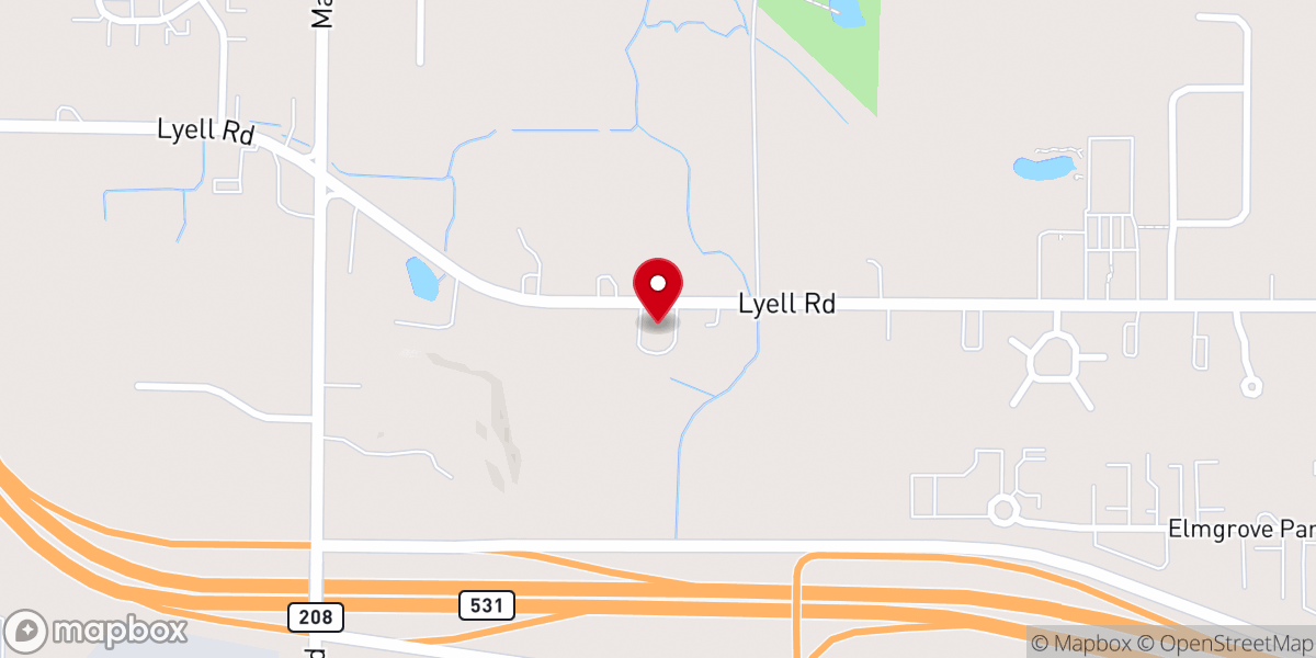 Map showing location of Gospel Light Bible Baptist Church