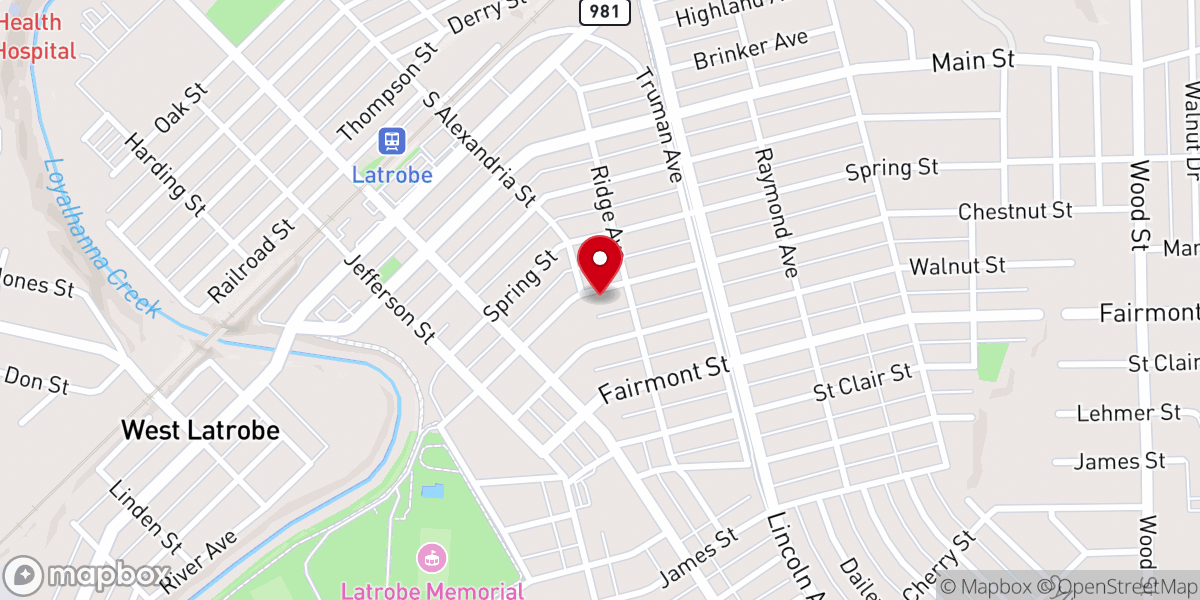 Map showing location of Holy Family Eucharistic Chapel