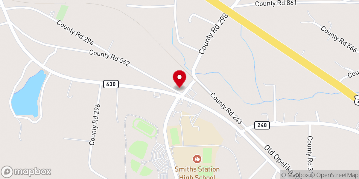 Map showing location of Saint James the Great Anglican Church