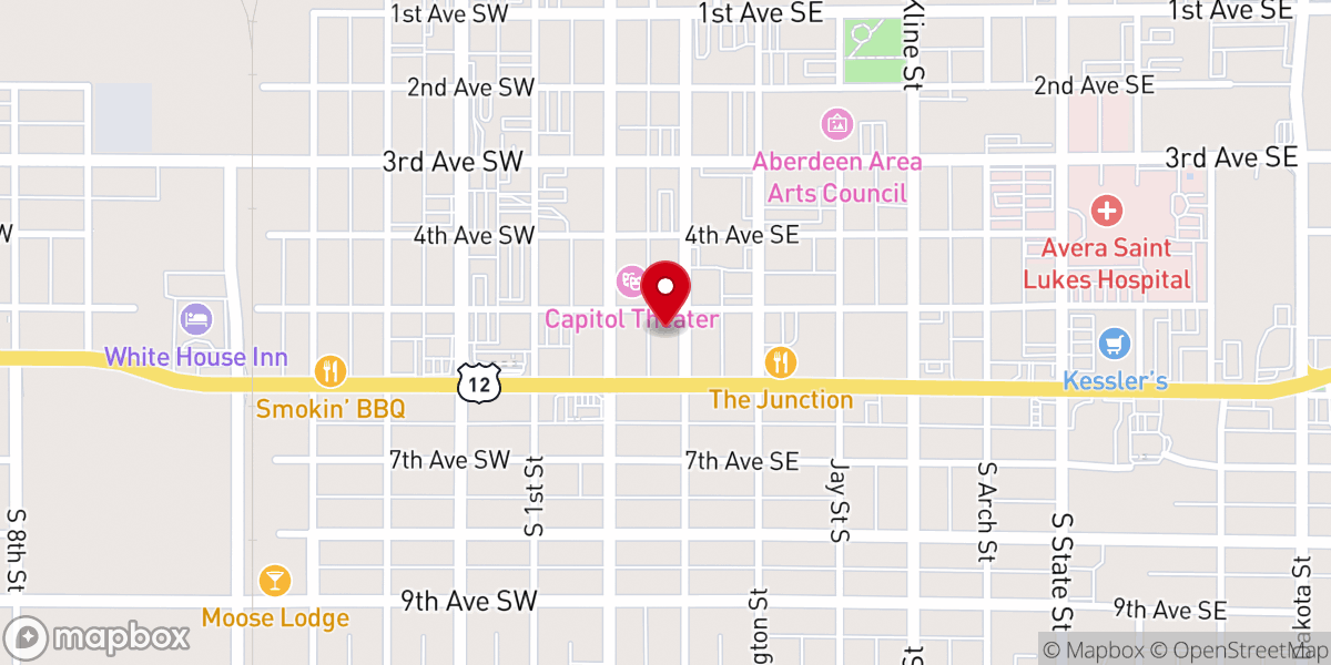 Map showing location of First United Methodist Church