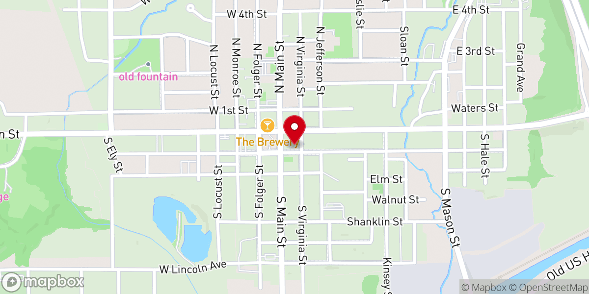 Map showing location of New Life Church