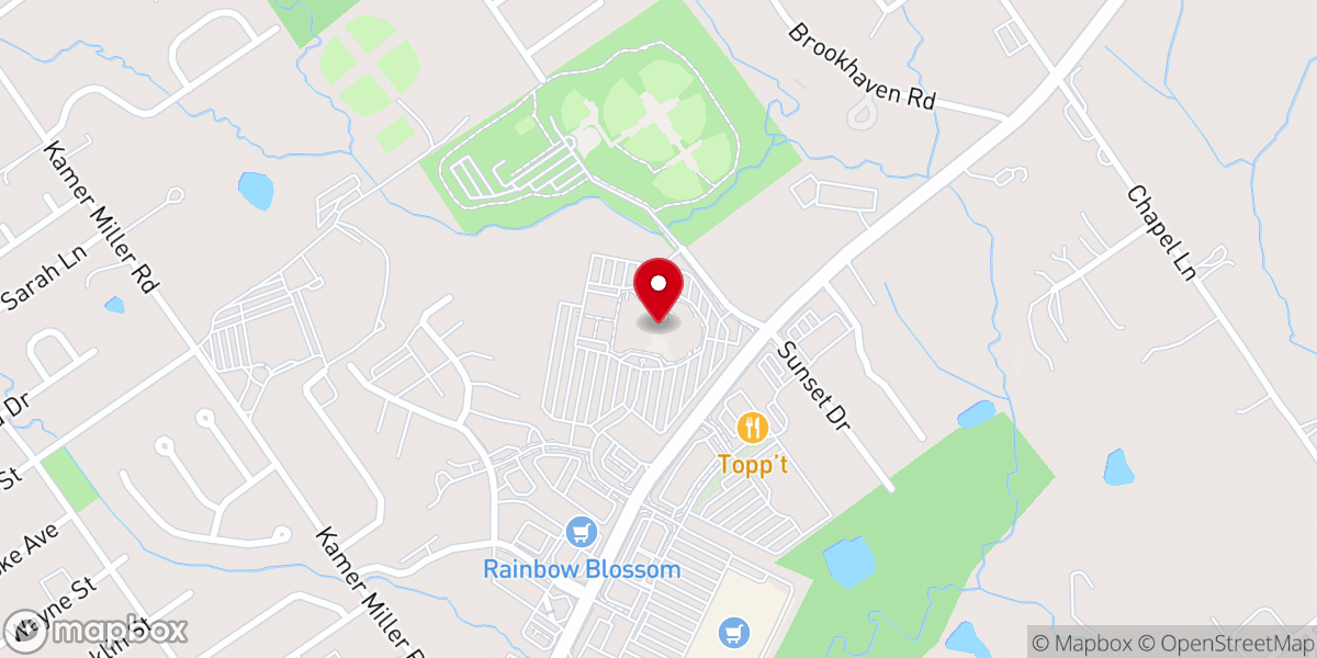 Map showing location of Northside Christian Church