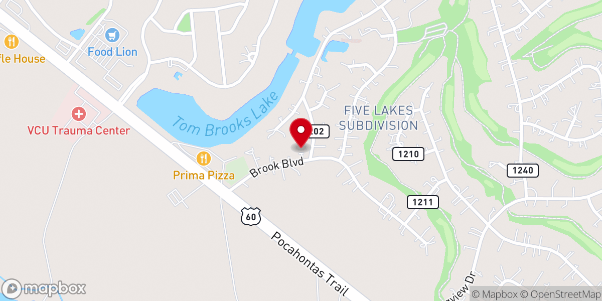 Map showing location of Catholic St. Elizabeth Ann Seton