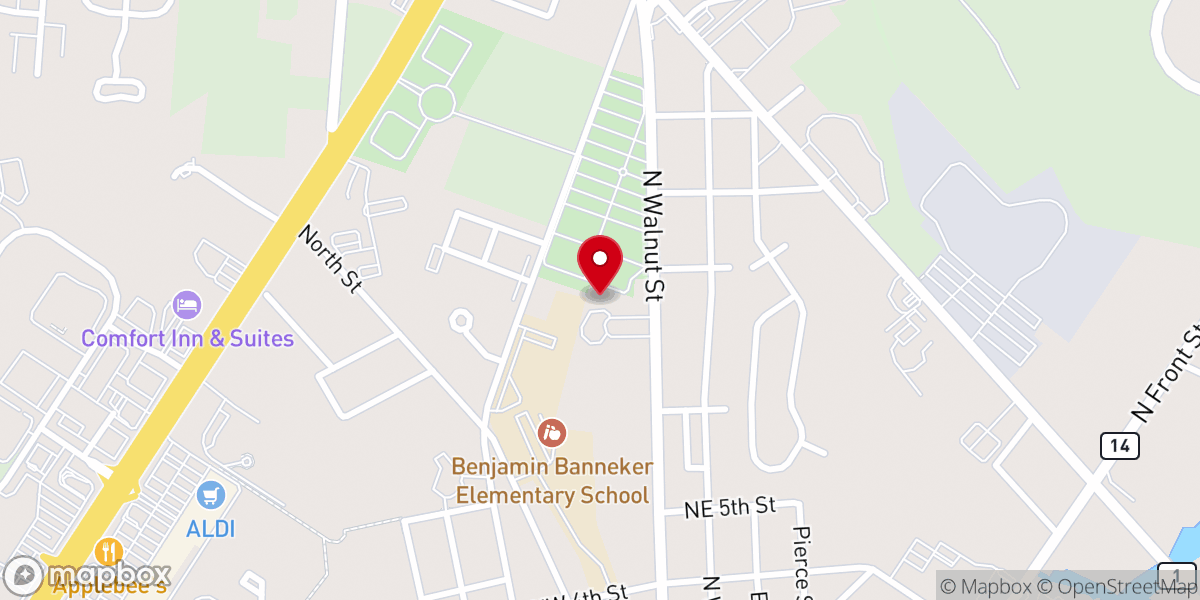 Map showing location of True Deliverance Holiness Church of the Apostles Faith Inc
