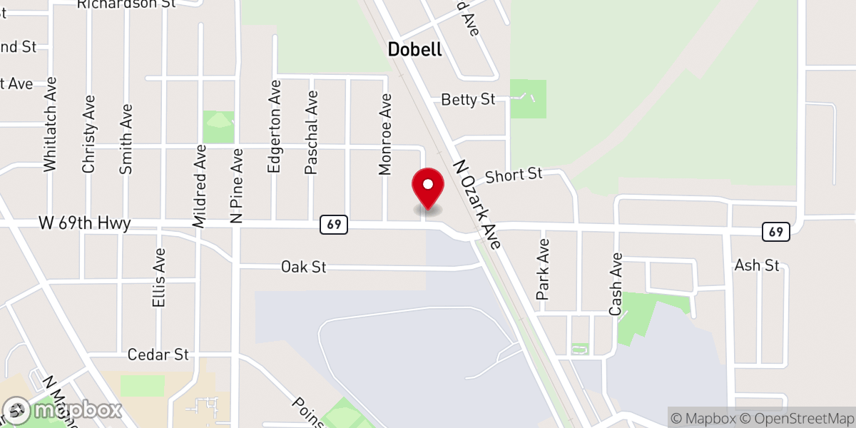 Map showing location of New Rising Sun Church