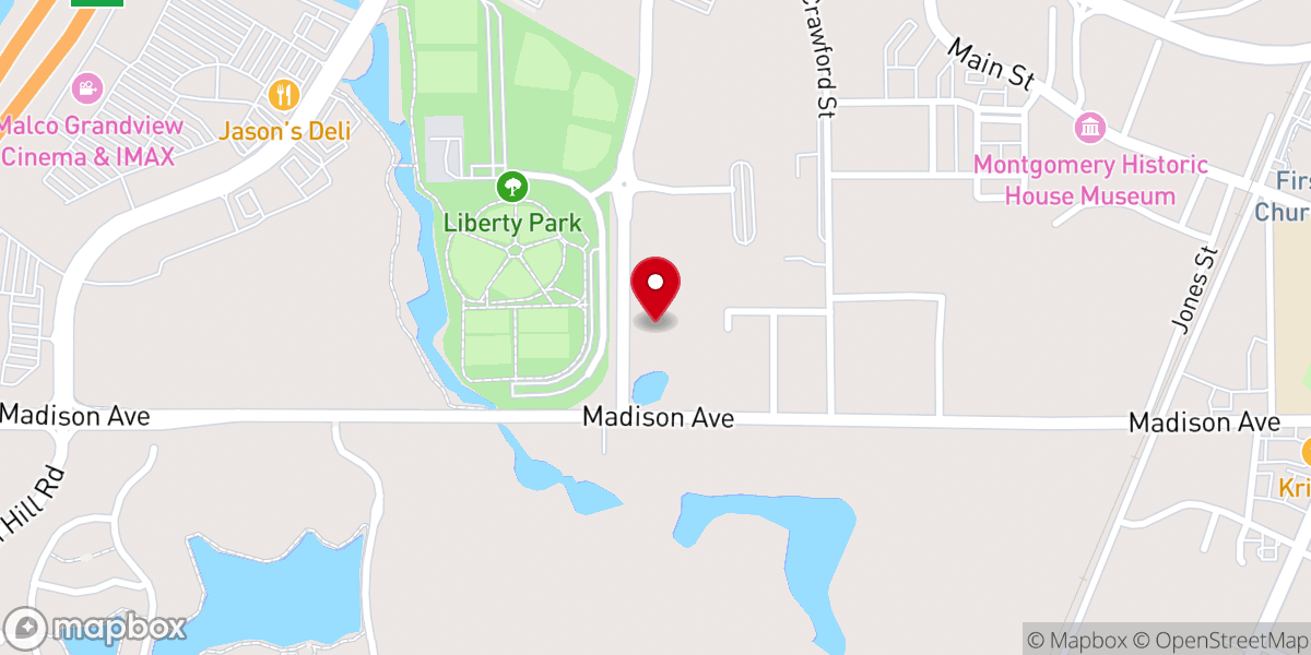 Map showing location of St. Paul AME Church