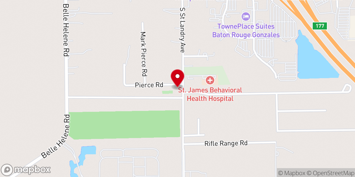 Map showing location of Saint Landry United Methodist Church