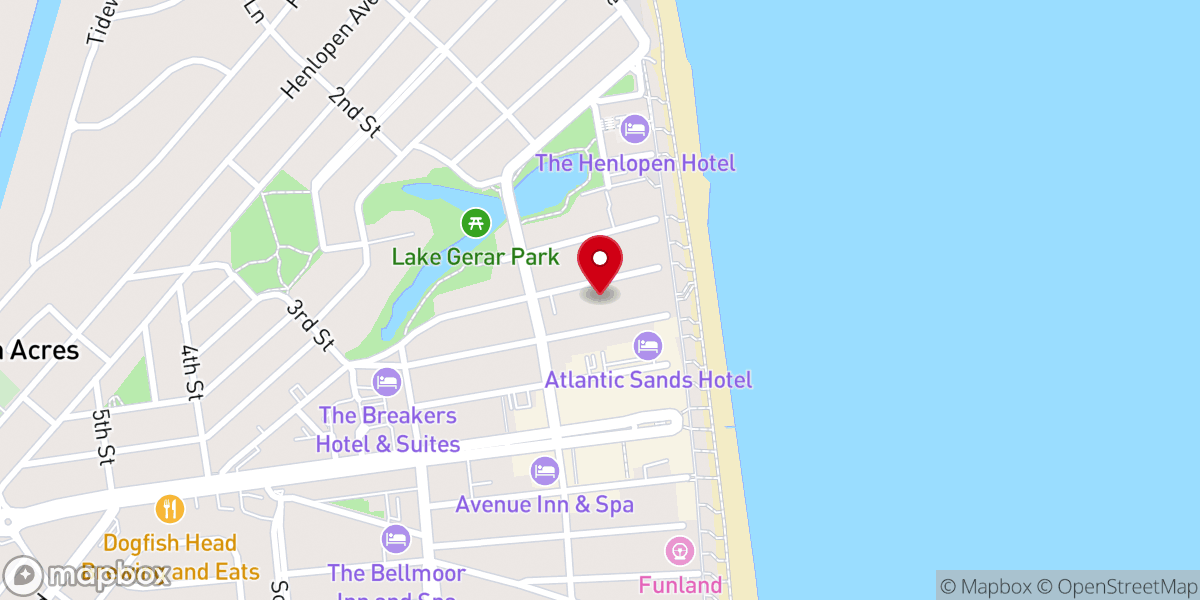Map showing location of All Saints' Episcopal Church