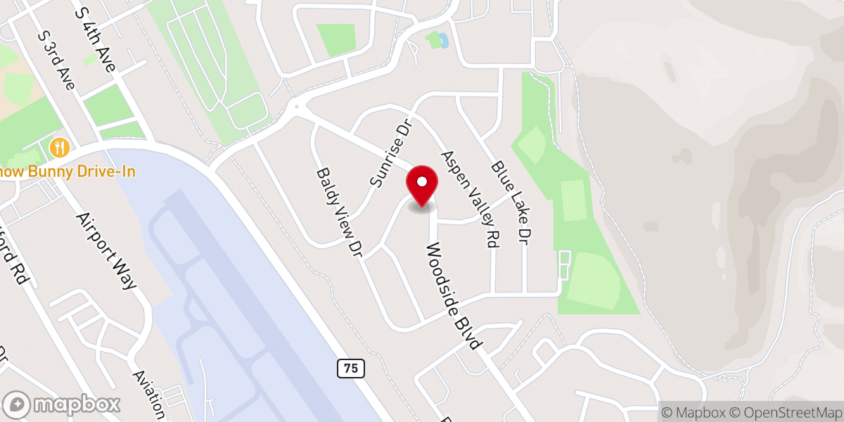 Map showing location of Valley of Peace Lutheran Church