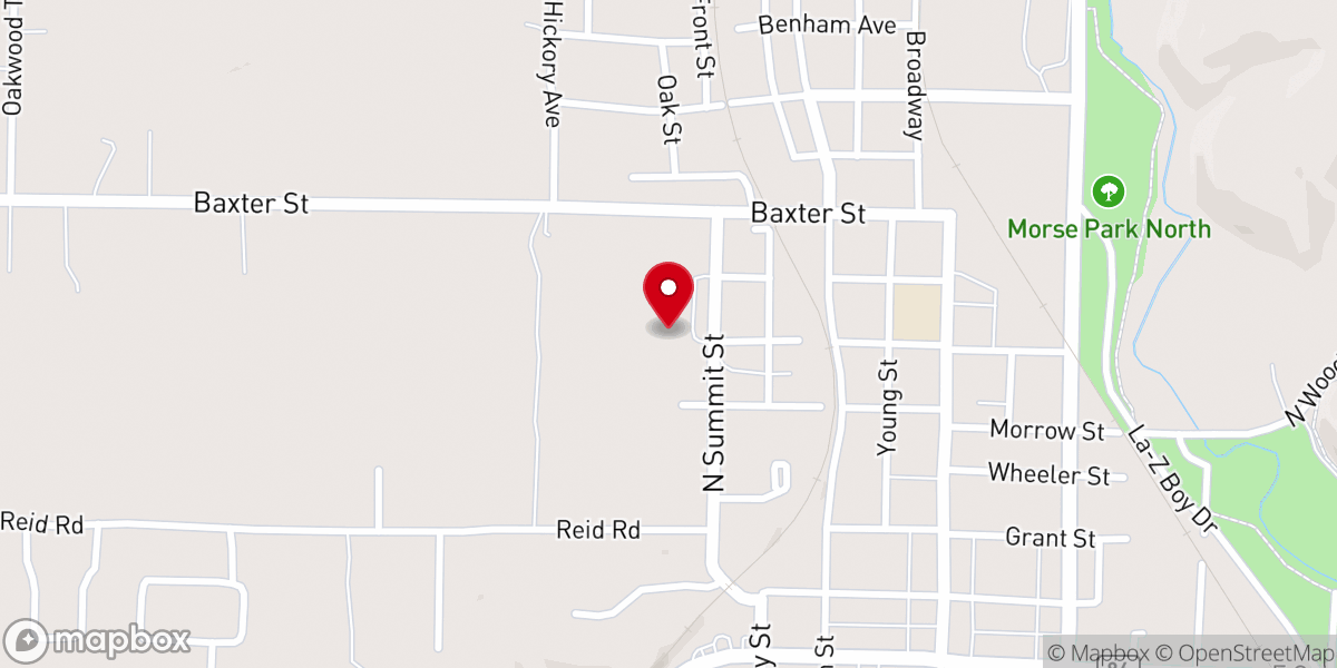 Map showing location of Bible Holiness Assembly of God