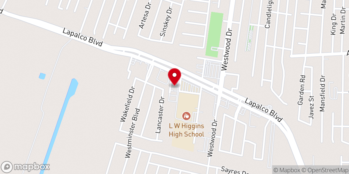 Map showing location of God's House Church Assemblies of God
