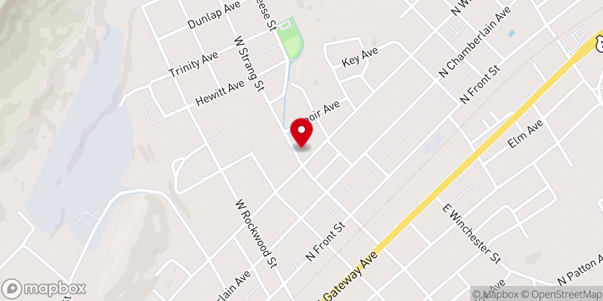 Map showing location of Speight Chapel AME Zion Church