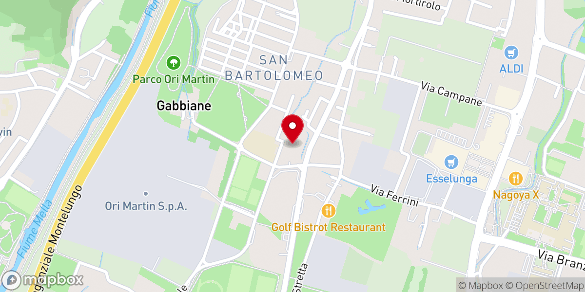 Map showing location of Oratorio San Bartolomeo