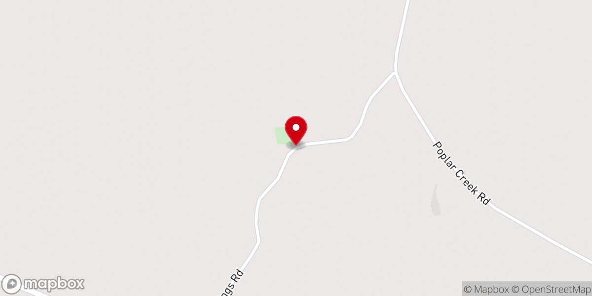 Map showing location of Poplar Springs Union Church