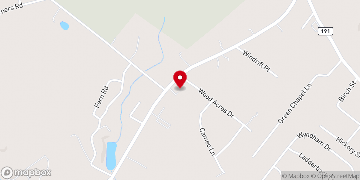 Map showing location of Most Holy Trinity Catholic Church