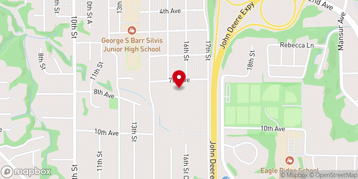 Map showing location of St. Mark's Anglican Church