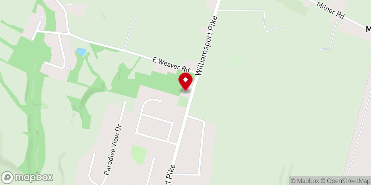 Map showing location of Cedar Grove Mennonite Church