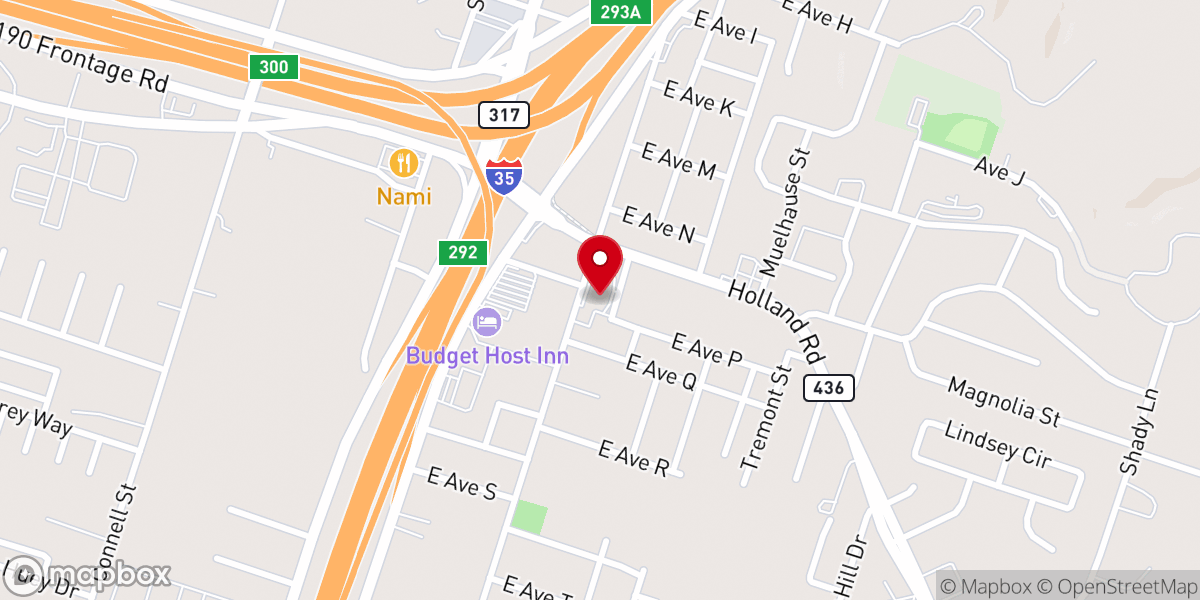Map showing location of Miller Heights Baptist Church