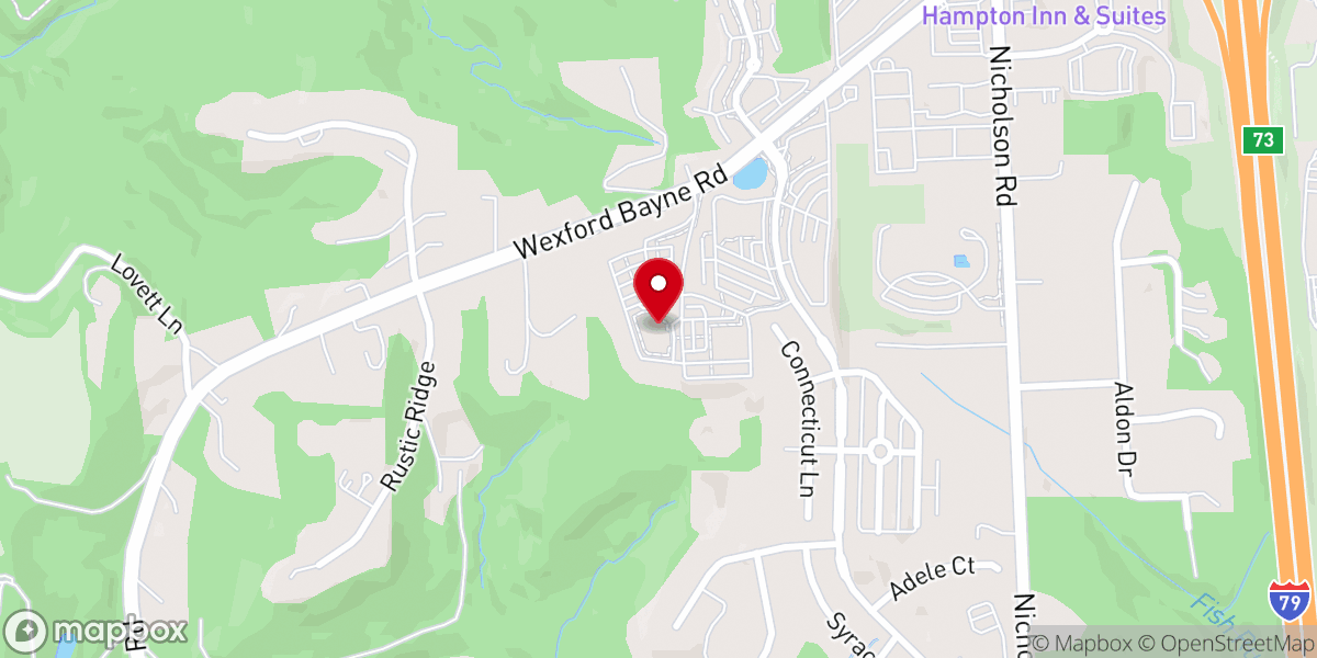 Map showing location of Saints John & Paul Catholic Church - Saint Luke the Evangelist Parish