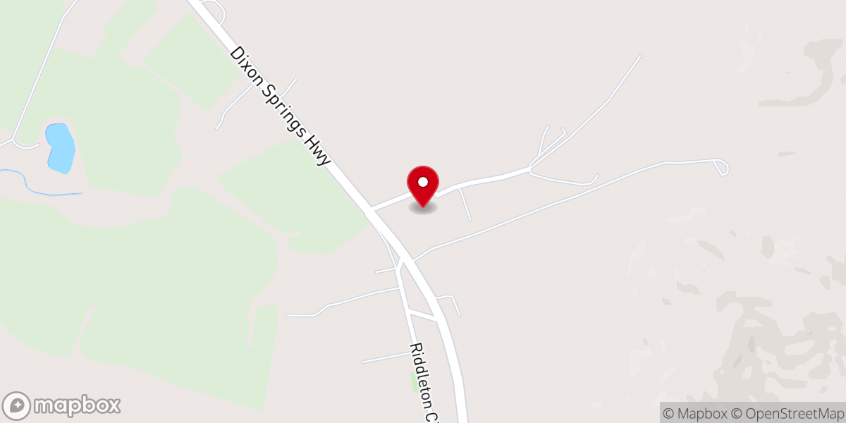 Map showing location of Williams Chapel Church
