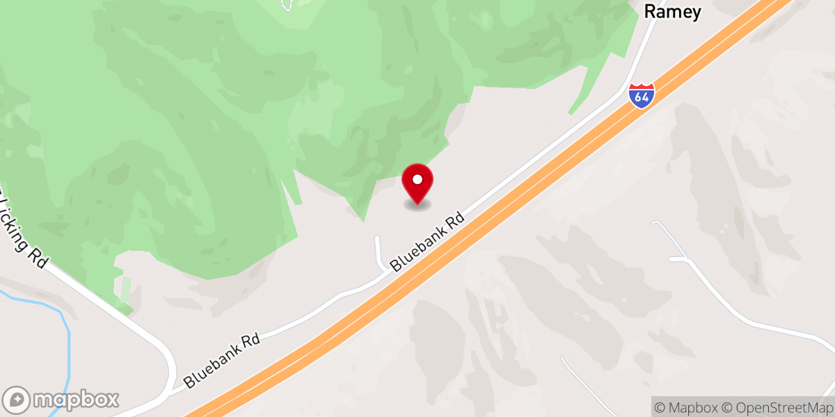 Map showing location of Bluebank First Church of God