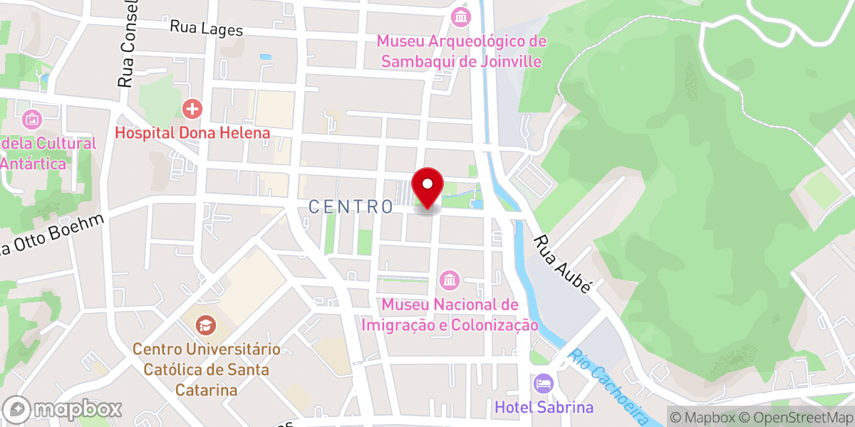 Map showing location of Igreja da Família