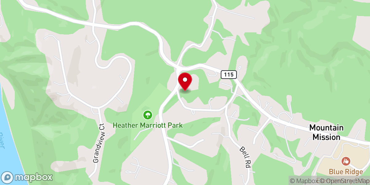 Map showing location of Saint Andrews Church