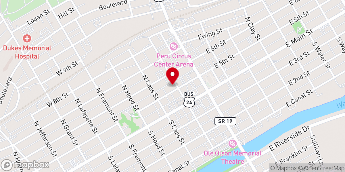 Map showing location of St Charles Catholic Church