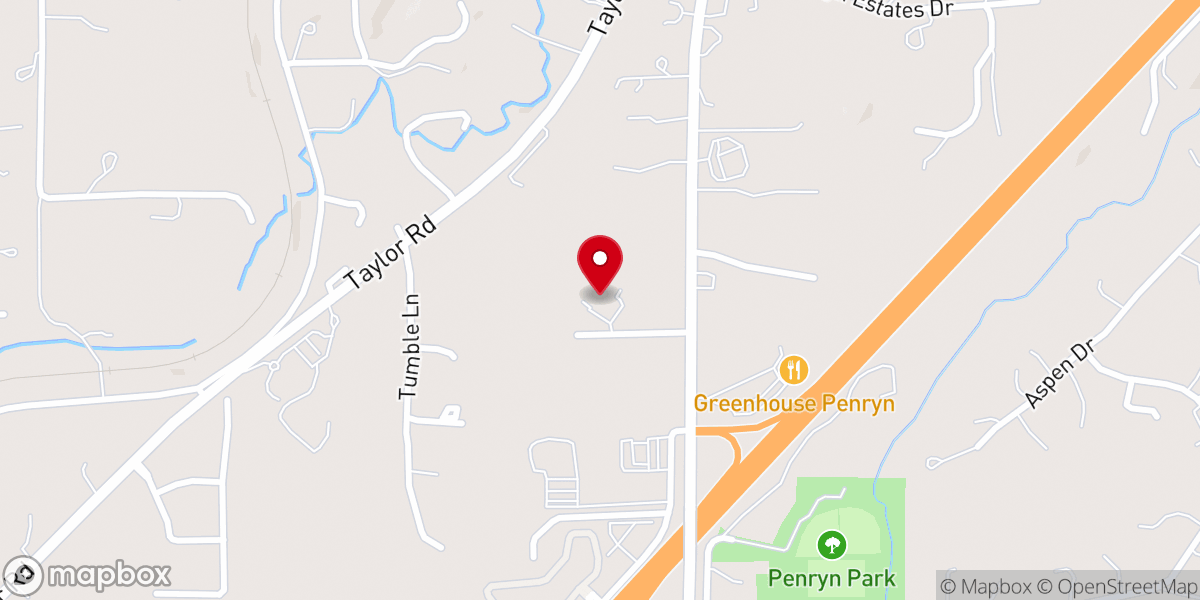 Map showing location of Hope Lutheran Church