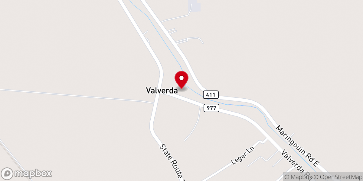 Map showing location of Saint Matthews Church