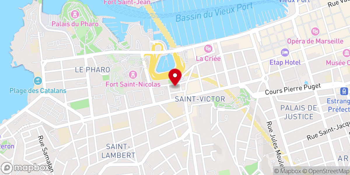 Map showing location of Abbaye Saint-Victor