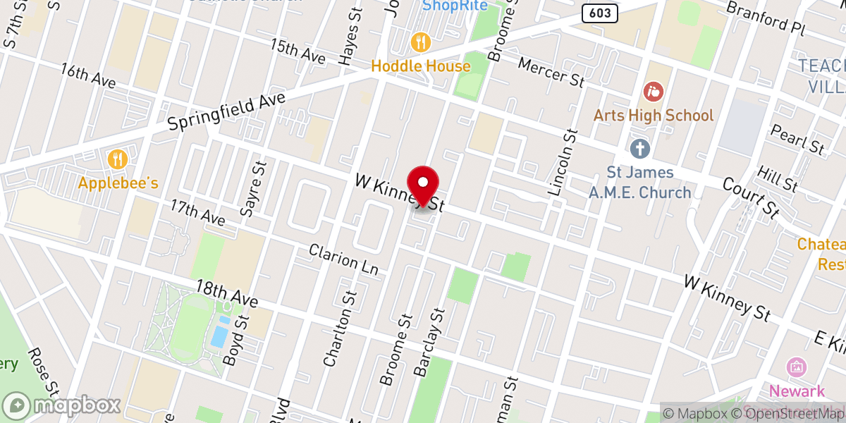 Map showing location of Abyssinian Baptist Church