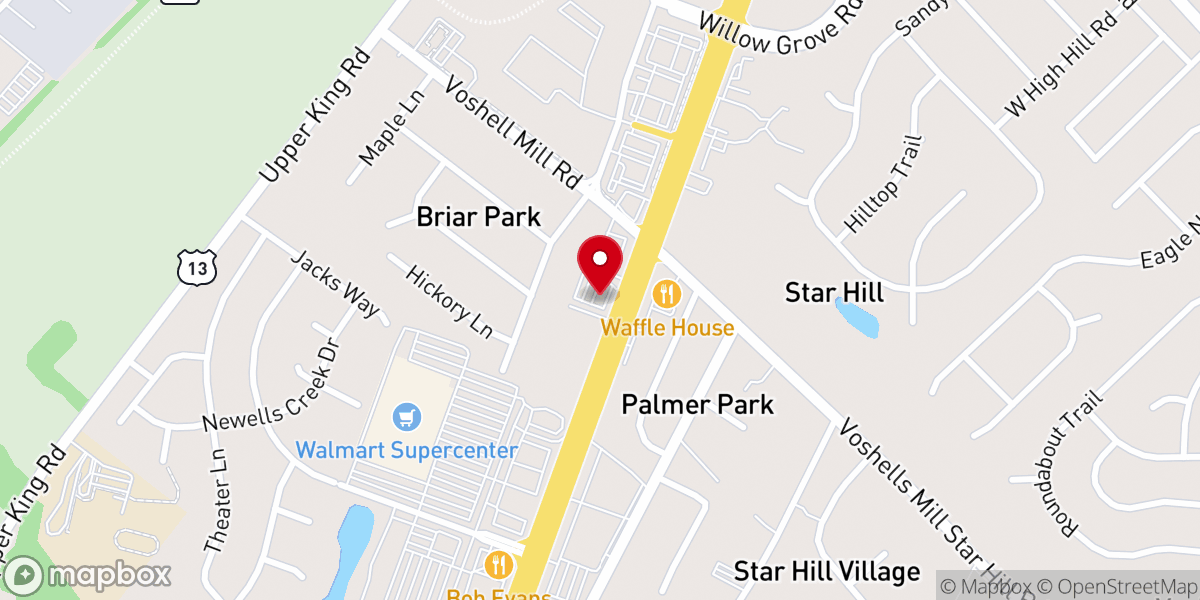 Map showing location of New Beginning Pentecostal Church of God
