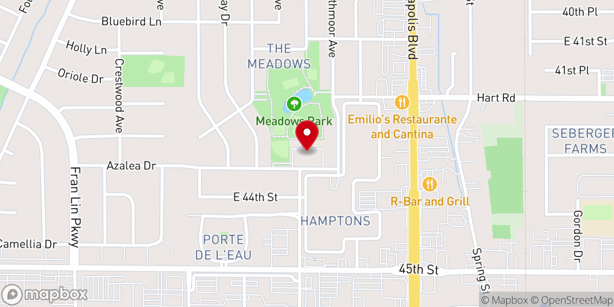Map showing location of Immanuel United Church of Christ