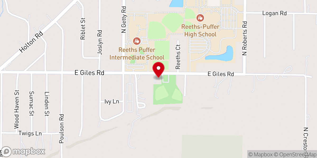 Map showing location of Calvary Memorial Church