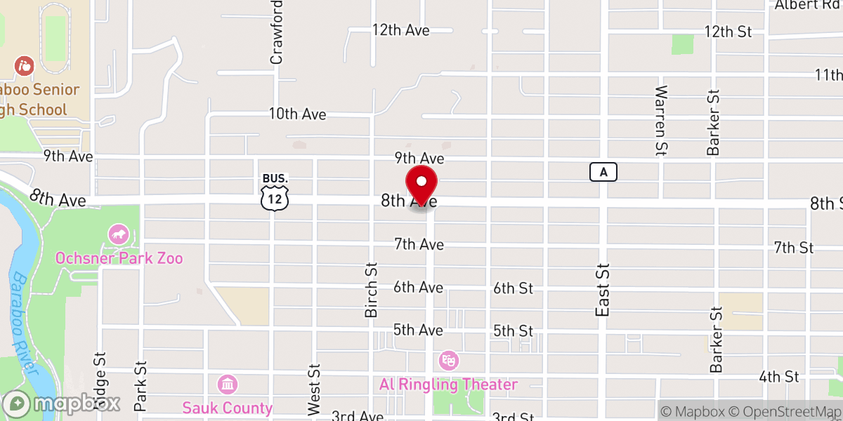 Map showing location of All Out Weddings by Alyssa
