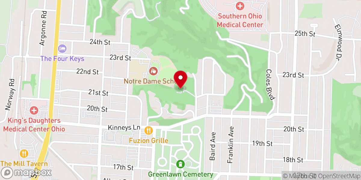Map showing location of Catholic Social Services