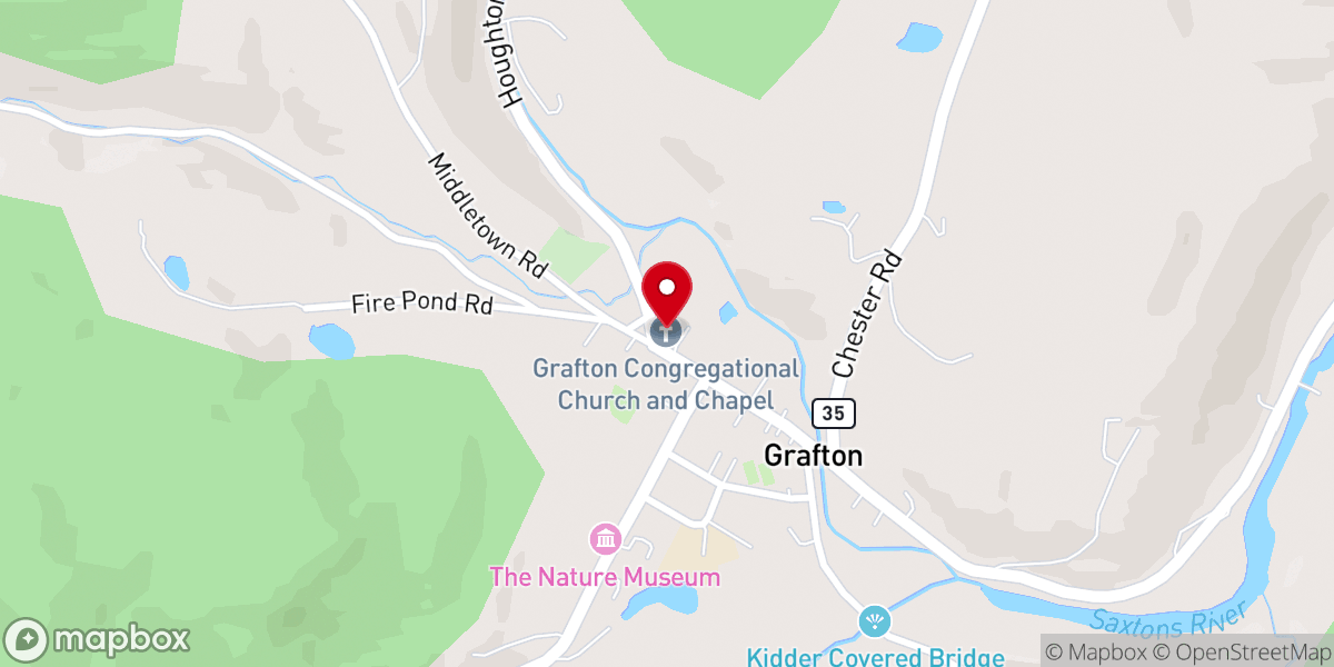 Map showing location of Grafton Community Church