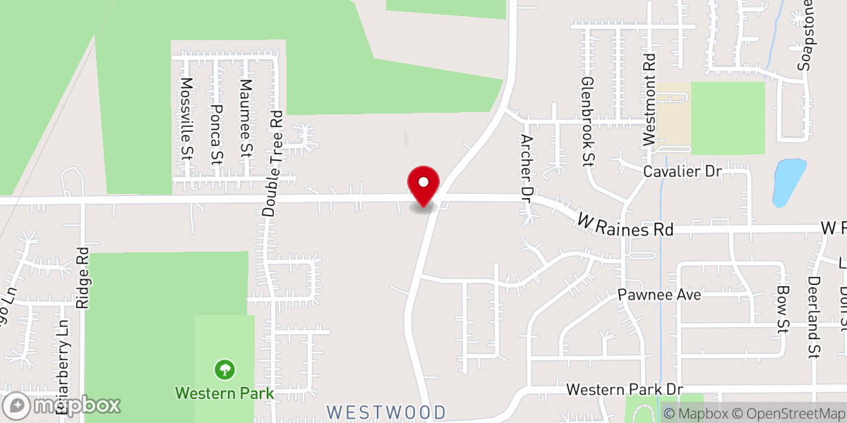 Map showing location of New Bethel Church and Outreach Ministry
