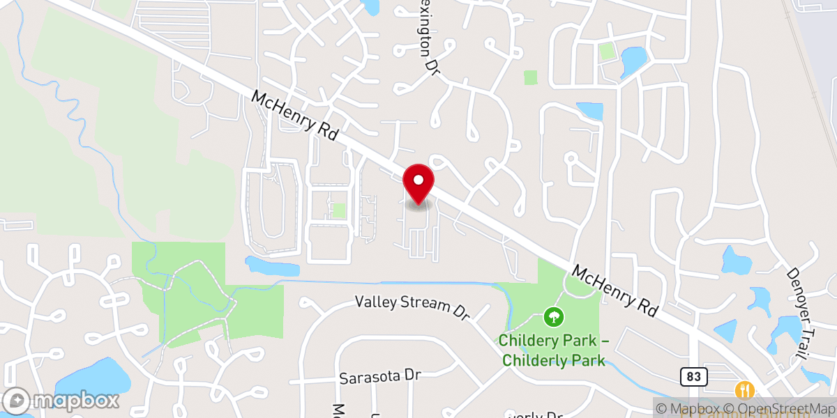 Map showing location of Calvary English Chapel