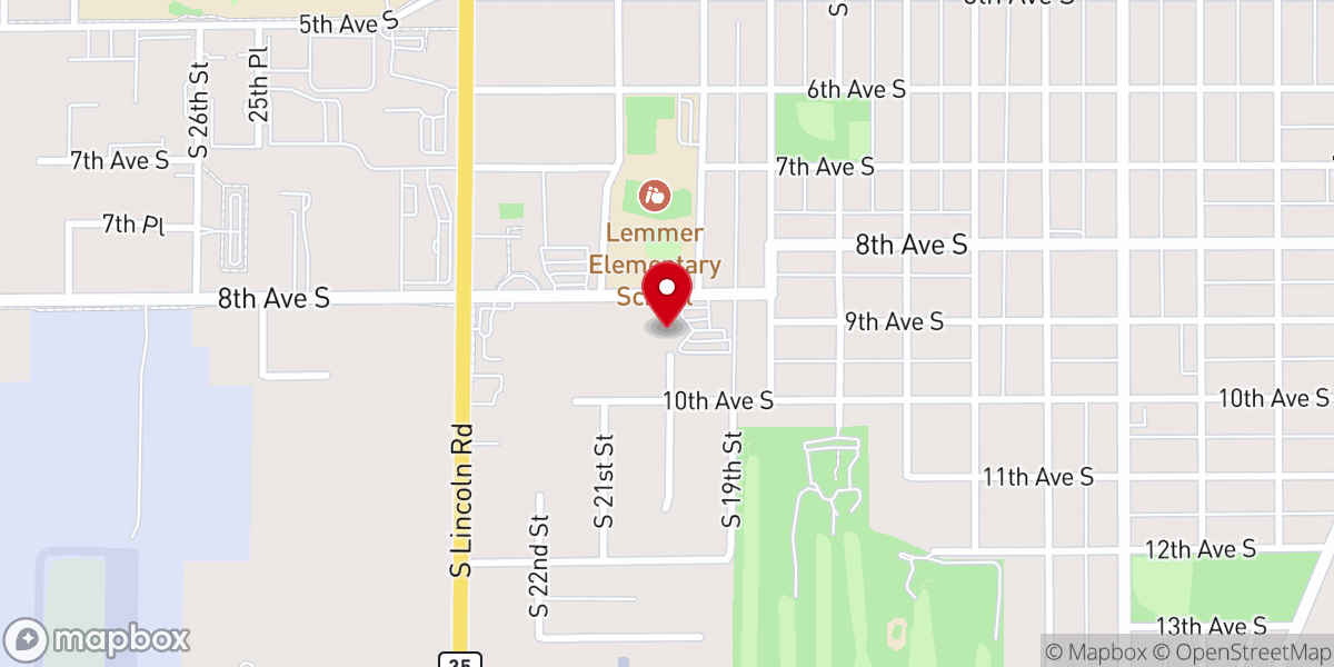 Map showing location of New Life Community Center
