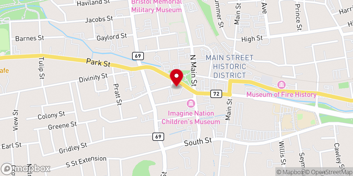 Map showing location of Church of Saint Anthony of Padua
