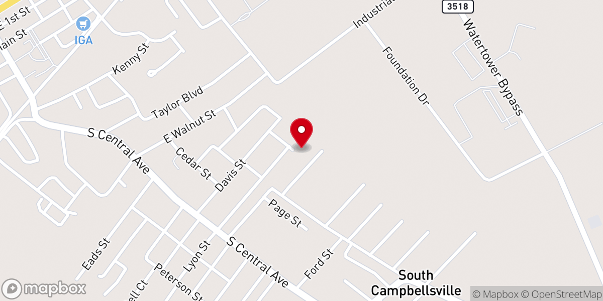 Map showing location of Christian Archery Ministry Outreach