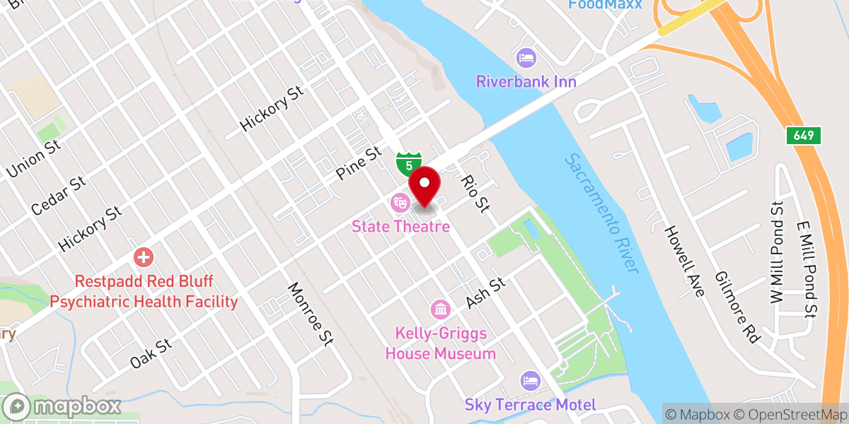 Map showing location of Sacred Heart Catholic Church